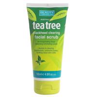 Beauty Formulas Tea Tree pleťový peeling na černé tečky 150ml