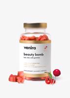 VENIRA beauty bomb - noví gumoví medvídci pro vlasy, nehty a pleť - třešňové lízátko, 60 bonbónů