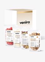VENIRA dárková sada - lyofilizované jahody a jablka, fit mix, deluxe granola